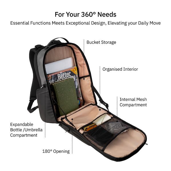 Vantora Lexor Backpack (Lunar-Grey)