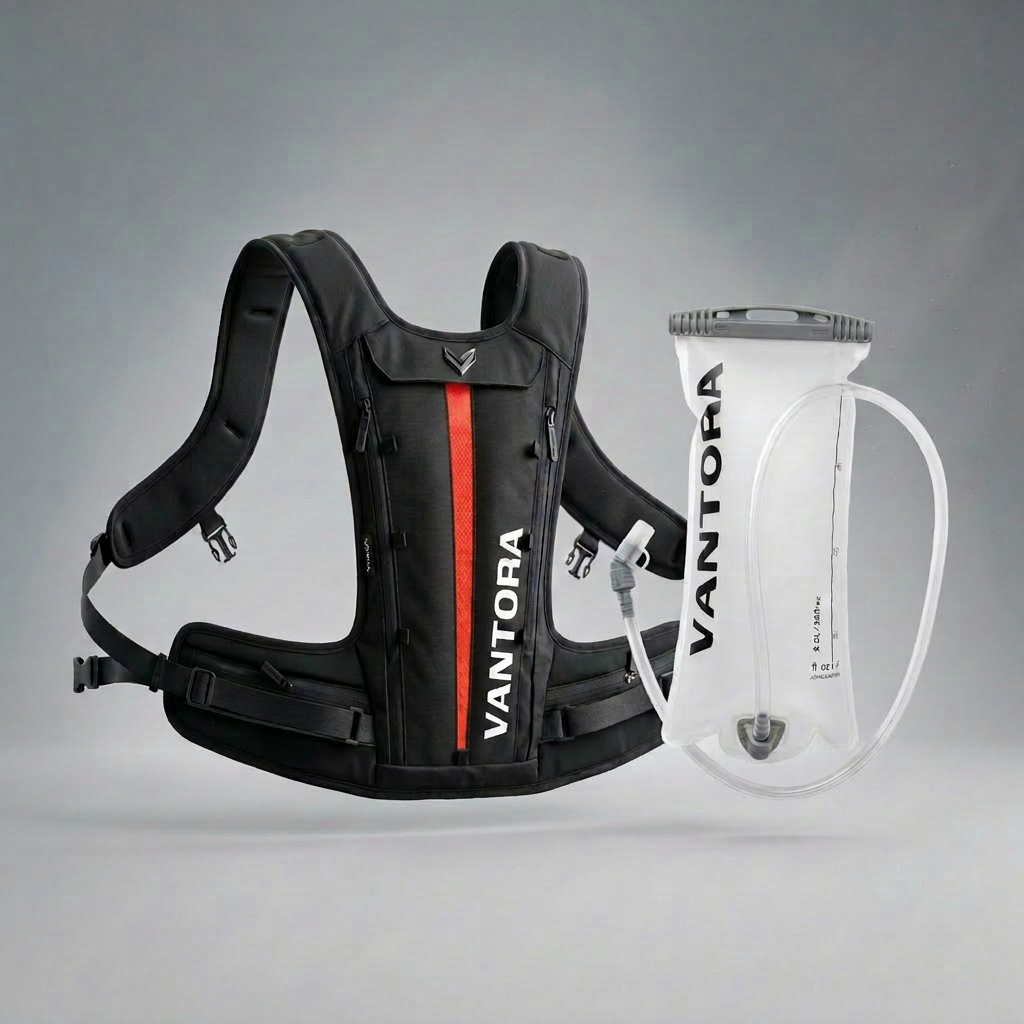 Vantora Lumo 5L Backpack + 2L Hydration bladder - Red