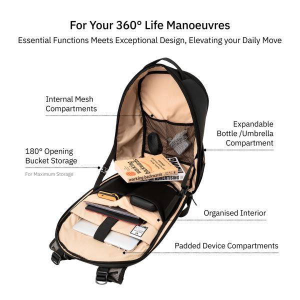 Vantora Lycan Backpack (Carbon-Black)