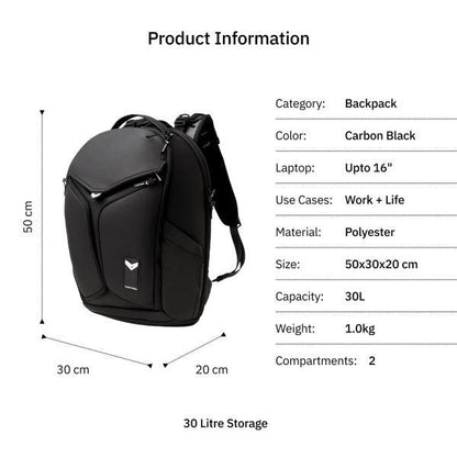Vantora Lycan Backpack (Carbon-Black)