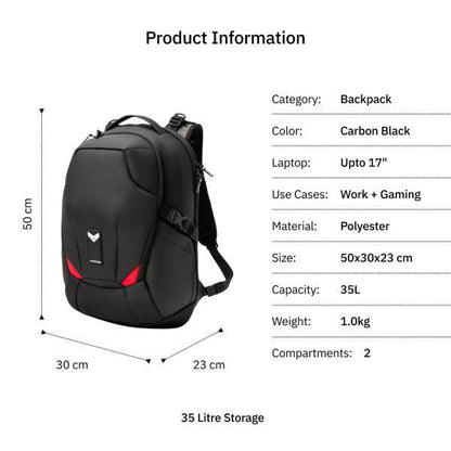 Vantora Volen Backpack (Carbon-Black)