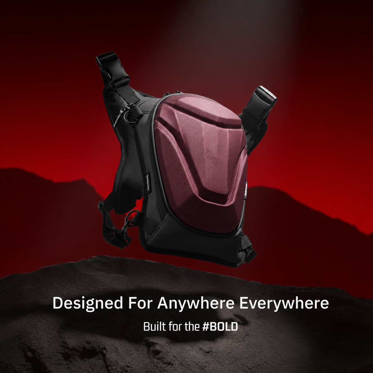 Vantora ARC Thigh bag - Maroon Shell