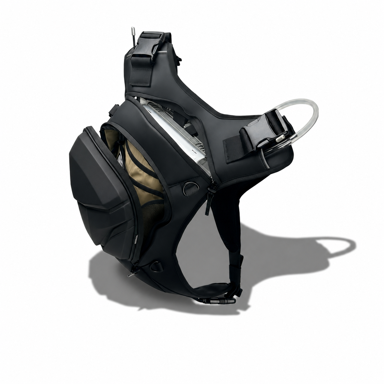 Vantora Flux 10L Backpack + 2L Hydration Bladder - Black