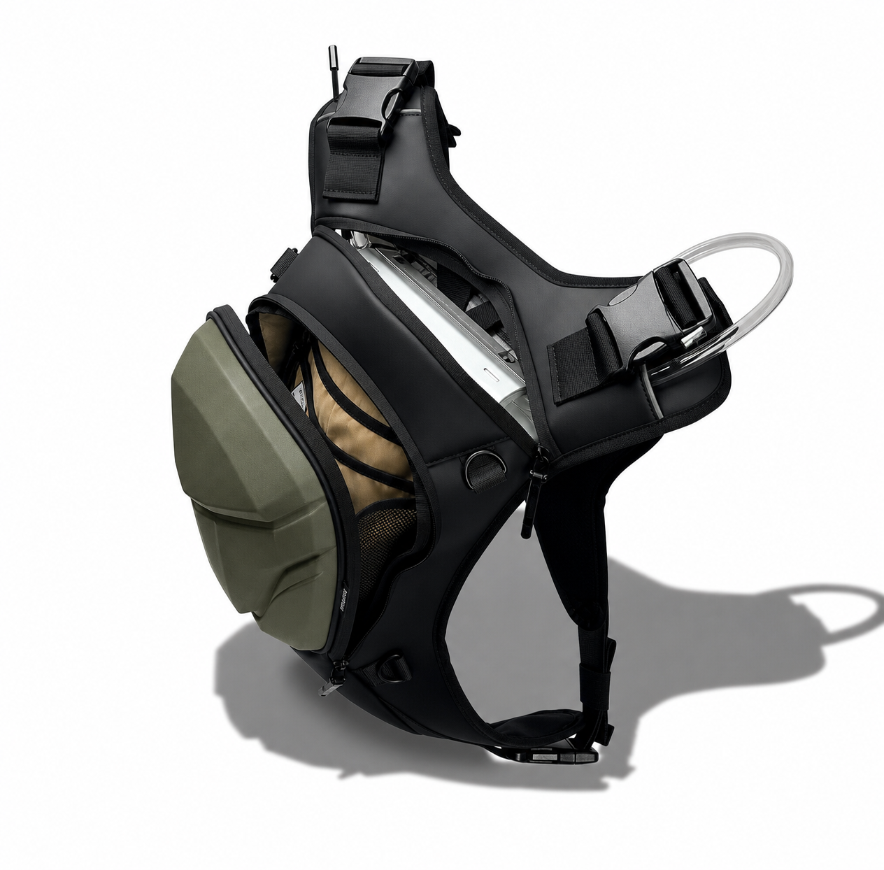 Vantora Flux 10L Backpack + 2L Hydration Bladder - Olive Black