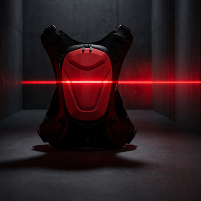 Vantora Flux 10L Backpack + 2L Hydration Bladder - Red Black