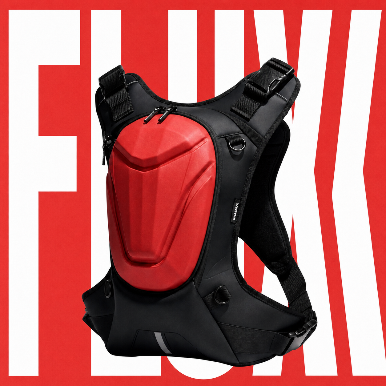 Vantora Flux 10L Backpack + 2L Hydration Bladder - Red Black