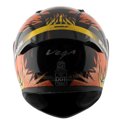 Vega Bolt Bunny Black Orange Helmet - Riders Junction
