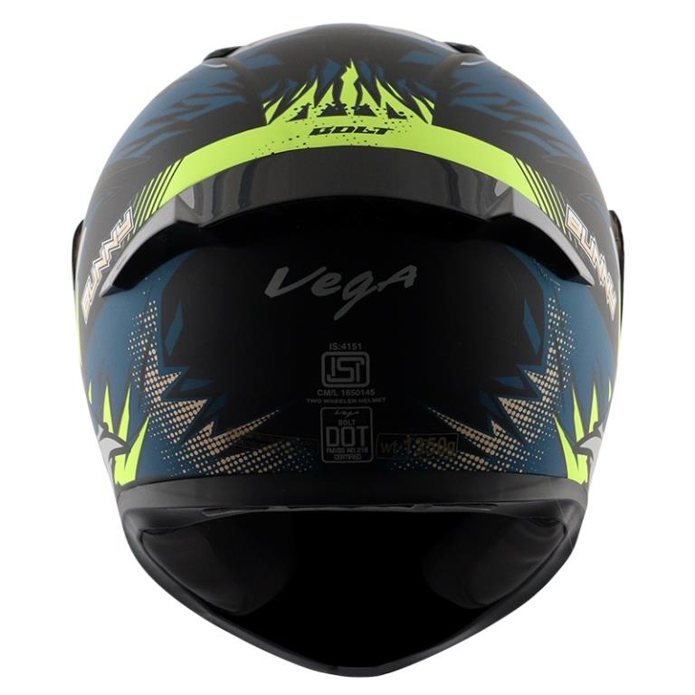 Vega Bolt Bunny Matt Black Blue Helmet - Riders Junction