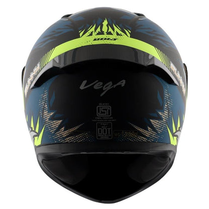 Vega Bolt Bunny Matt Black Blue Helmet - Riders Junction