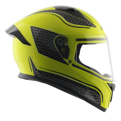 Vega Bolt Hyper Neon Yellow Black Helmet - Riders Junction