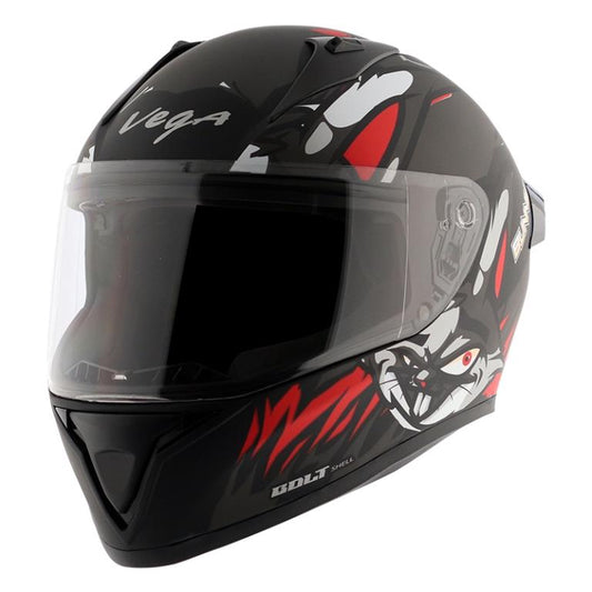 Bolt Bunny Matt Black Red Helmet
