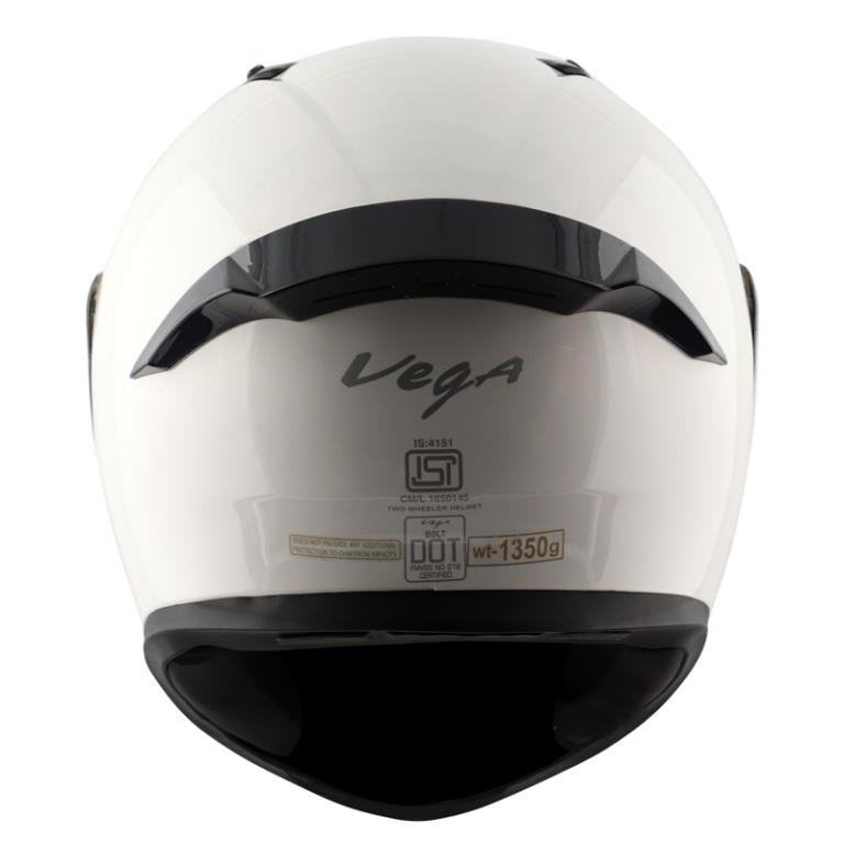 Vega Bolt White Helmet - Riders Junction