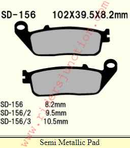 Vesrah SD-156/2 Ceramic Brake Pad