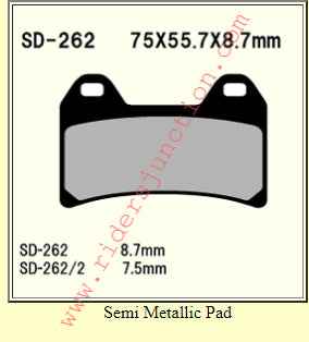 Vesrah SD-262 Ceramic Brake Pad