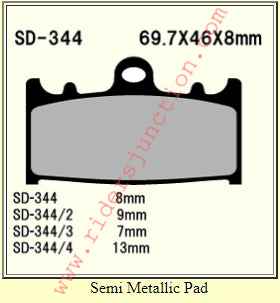 Vesrah SD-344 Ceramic Brake Pad