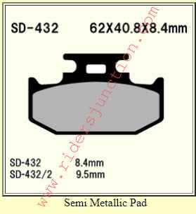 Vesrah SD-432 Ceramic Brake Pad