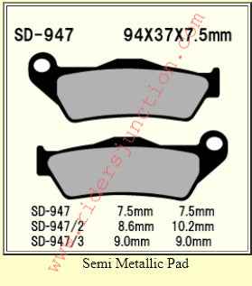 Vesrah SD-947 Ceramic Brake Pad