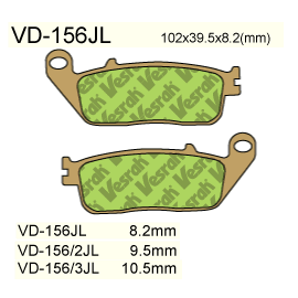 Vesrah RJL Sintered Brake Pad Front - VD 1562JL
