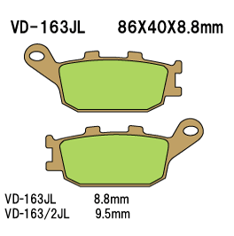 Vesrah RJL Sintered Brake Pad Rear - VD 163JL