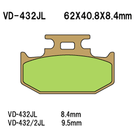 Vesrah RJL Sintered Brake Pad Front - VD 432JL