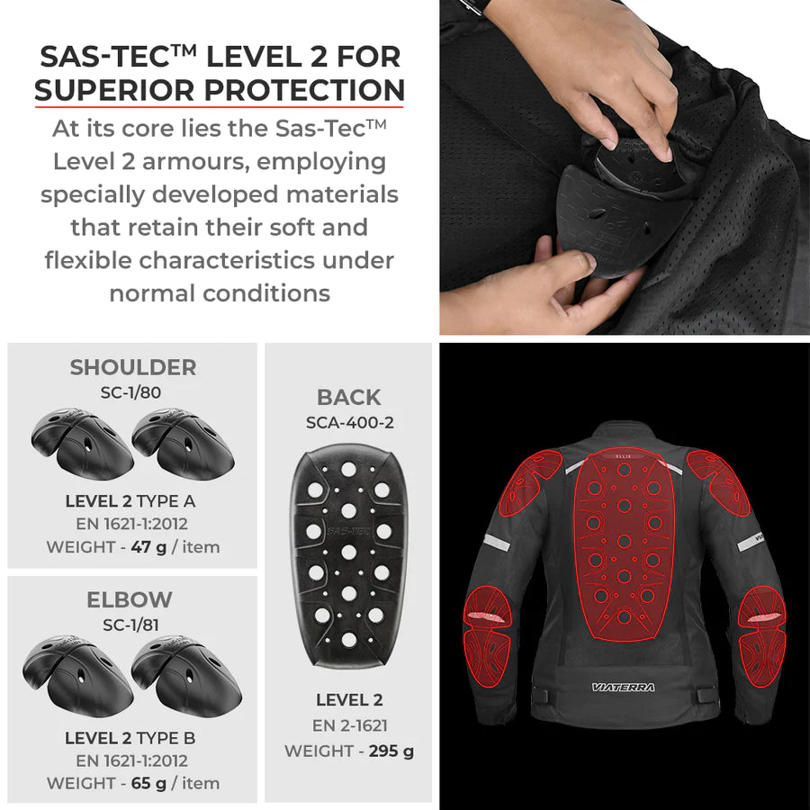 ViaTerra - Ellis Women's Street Mesh Riding Jacket