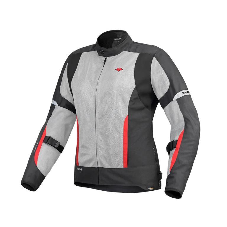 ViaTerra - Ellis Women's Street Mesh Riding Jacket - Red