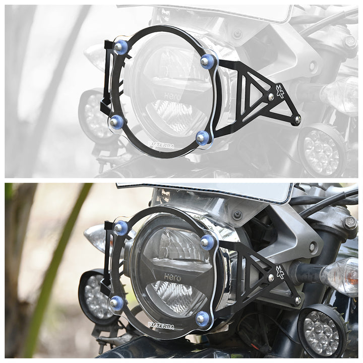 ViaTerra Headlight Guard for Hero XPulse - Clear Shield