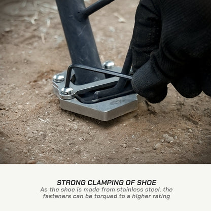 ViaTerra Sidestand Shoe For Hero XPulse 210 (Silver)