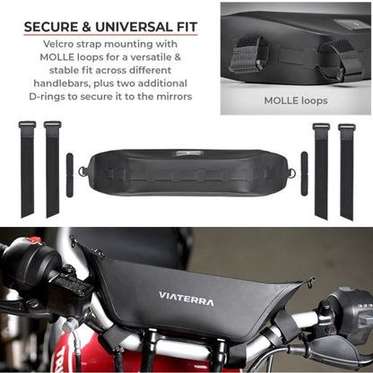 Viaterra-100% Waterproof Handlebar Bag