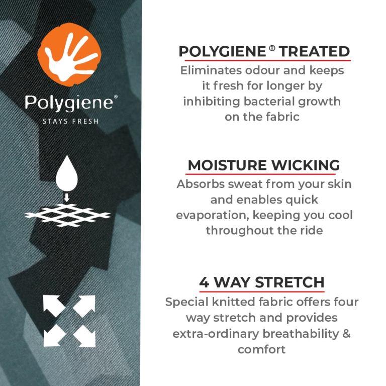 Viaterra 2nd Skin Balaclava - Motorcycle Helmet Liner - Star Print