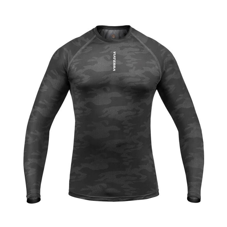 Viaterra 2nd Skin Base Layer - Top - Grey Camo