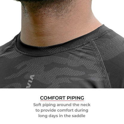 Viaterra 2nd Skin Base Layer - Top - Grey Camo