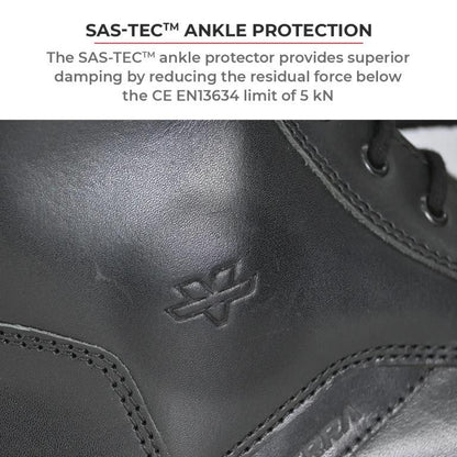 Viaterra Bronson - Retro Motorcycle Riding Boots For Men (Black)