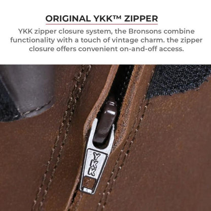 Viaterra Bronson - Retro Motorcycle Riding Boots For Women (Brown)