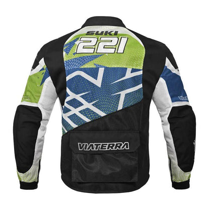 Viaterra Corbett Custom Color - Off Road Trail Riding Jacket - Green Blue