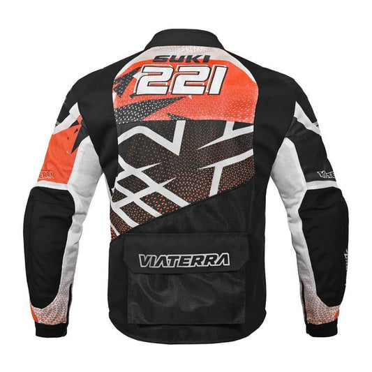 Viaterra Corbett Custom Color - Off Road Trail Riding Jacket - Orange Black