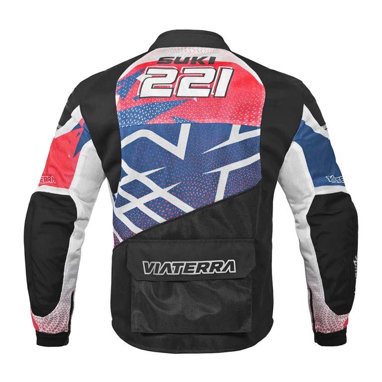 Viaterra Corbett Custom Color - Off Road Trail Riding Jacket - Red Blue