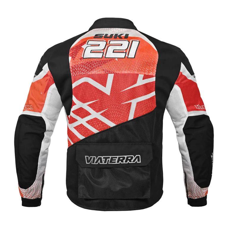 Viaterra Corbett Custom Color - Off Road Trail Riding Jacket - Red Orange