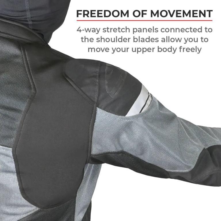 Viaterra Corbett Monochrome - Off Road Trail Riding Jacket - Dark Grey