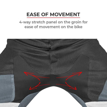 Viaterra Corbett Monochrome - Off Road Trail Riding Pants - Monochrome Dark Grey