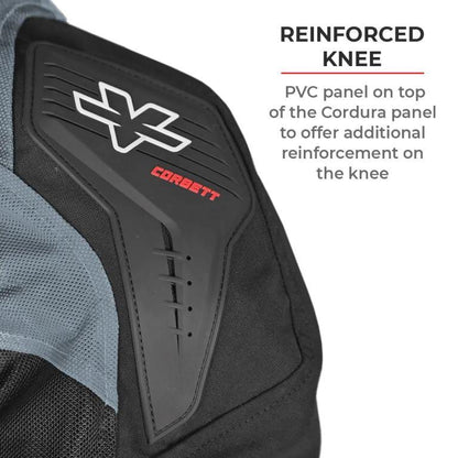 Viaterra Corbett Monochrome - Off Road Trail Riding Pants - Monochrome Dark Grey