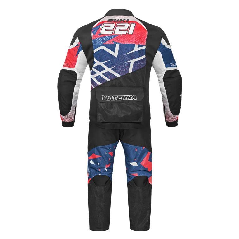 Viaterra Corbett Off-Road Suit - Red Blue