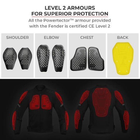 Viaterra Fender Urban Mesh Riding Jacket (with base layer) - Grey - Riders Junction