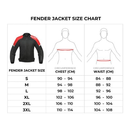 Viaterra Fender Urban Mesh Riding Jacket (with base layer) - Black - Riders Junction