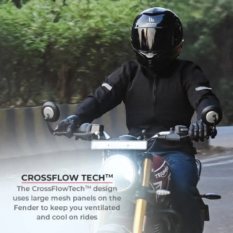 Viaterra Fender Urban Mesh Riding Jacket (with base layer) - Grey - Riders Junction