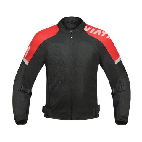 Viaterra Fender Urban Mesh Riding Jacket (with base layer) - Red - Riders Junction