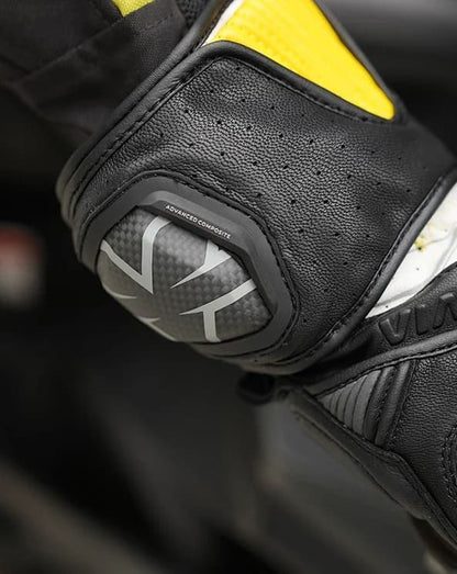 Viaterra Grid Mk3 – Full Gauntlet Riding Gloves - Yellow