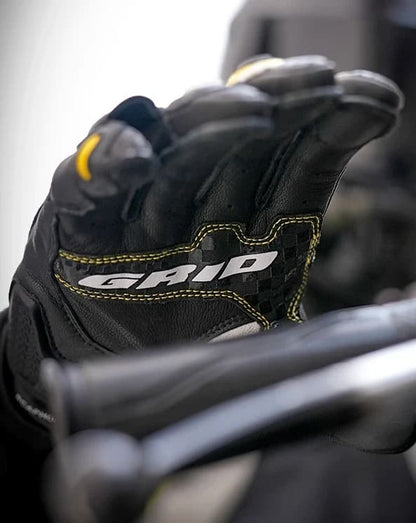 Viaterra Grid Mk3 – Full Gauntlet Riding Gloves - Yellow