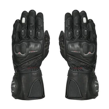 Viaterra Grid Mk3 – Full Gauntlet Riding Gloves - Black