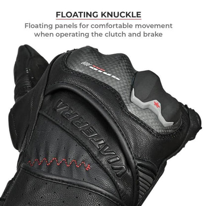Viaterra Grid Mk3 – Full Gauntlet Riding Gloves - Black